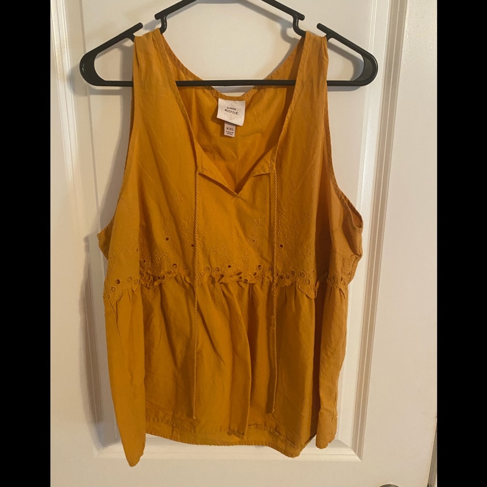 Gold tank top